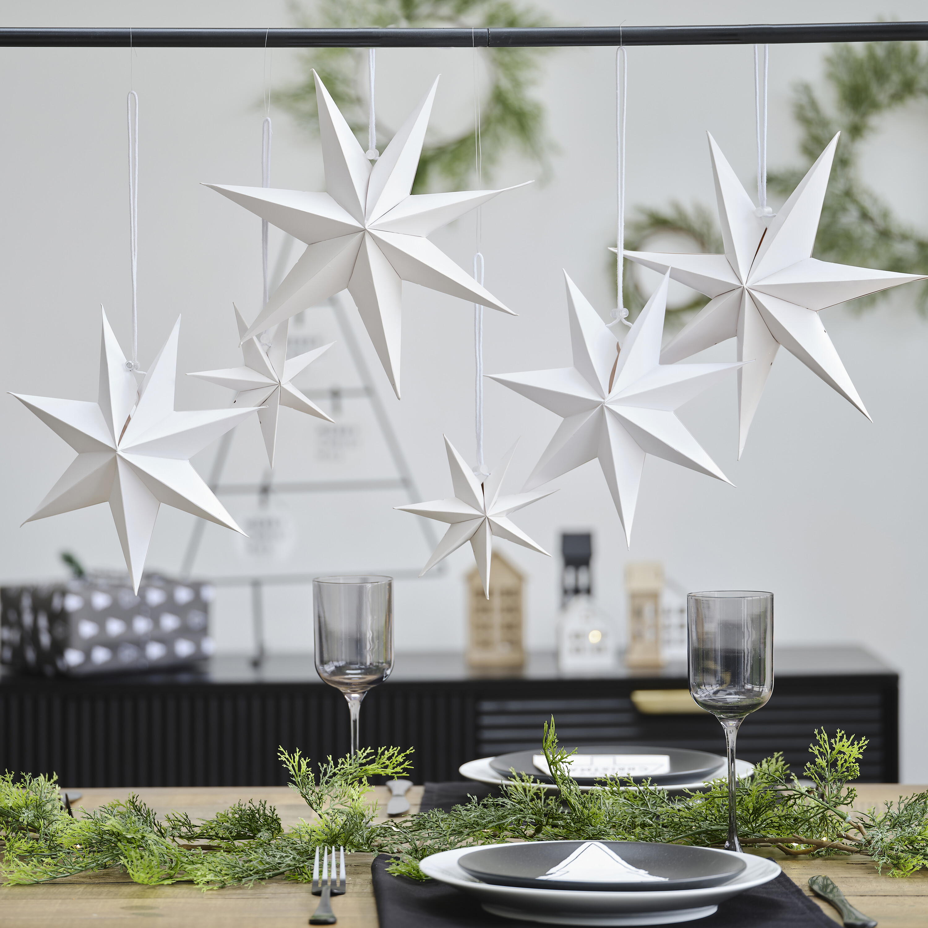 24pcs Christmas Hanging Star Decorations Red Blue Silvery Star Ornaments  For Christmas Tree Independence Day Labor Day Patriotic Holiday Decorations  | Discounts For Everyone | Temu