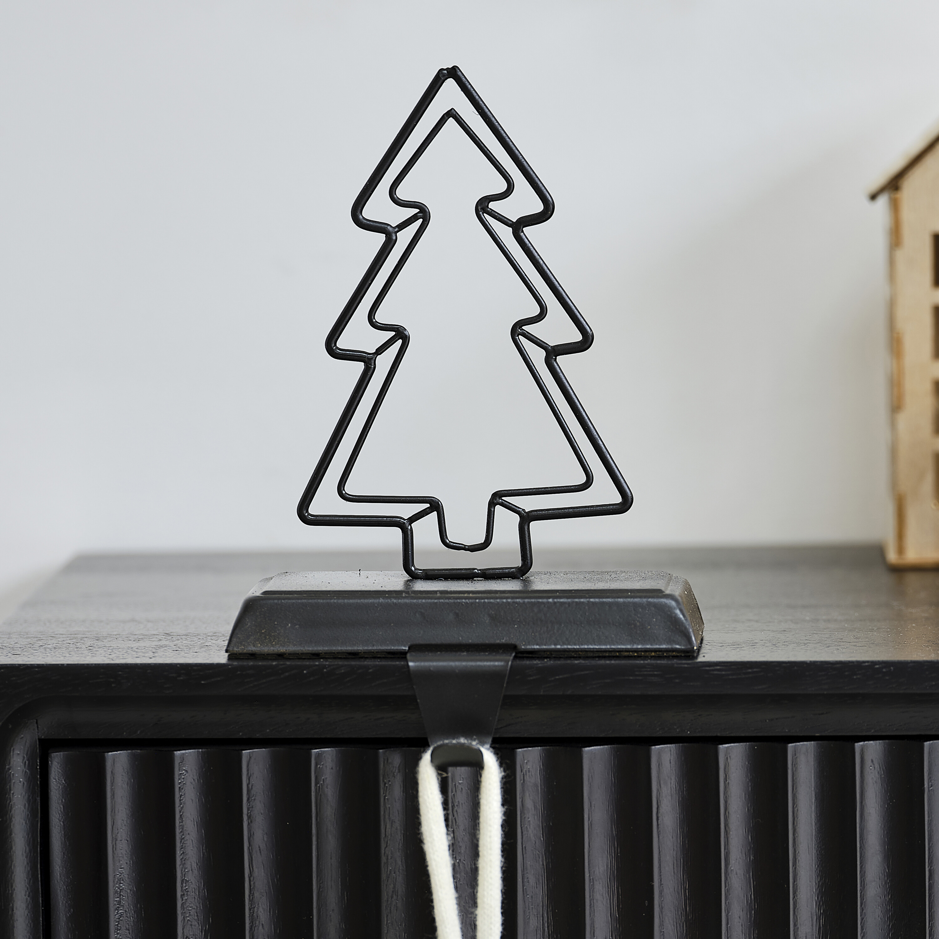 Black Metal Tree Stocking Holder Ginger Ray