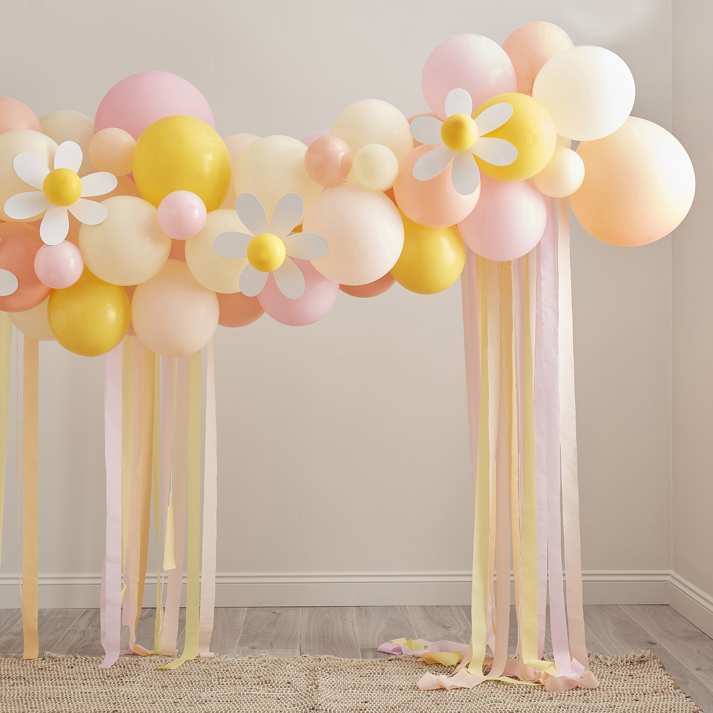 Pastel & Daisy Balloon Arch Kit Ginger Ray