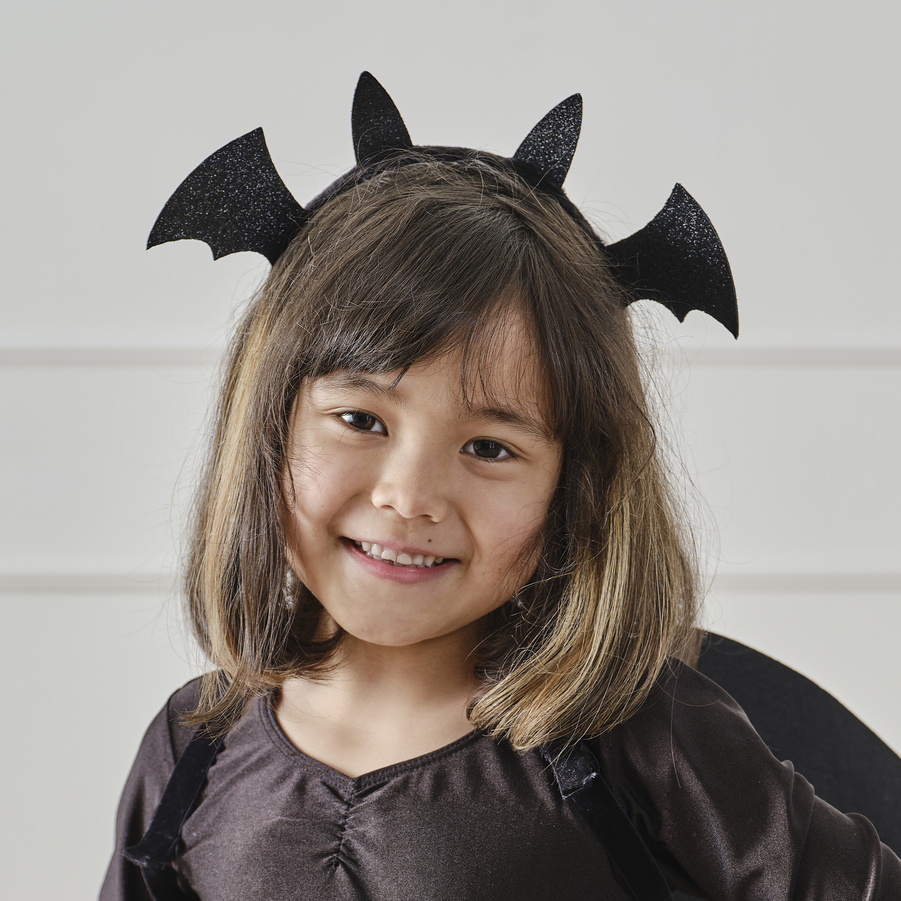 Black Sparkle Bat Headband Ginger Ray