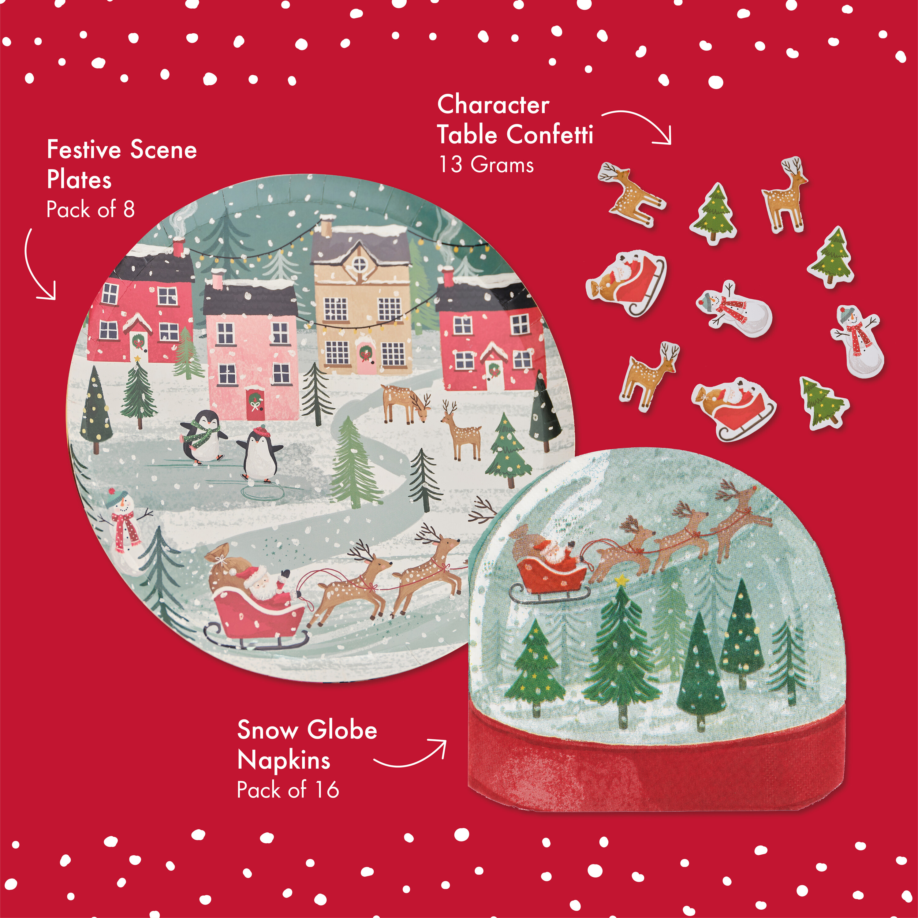 Novelty Christmas Table Setting Kit Ginger Ray