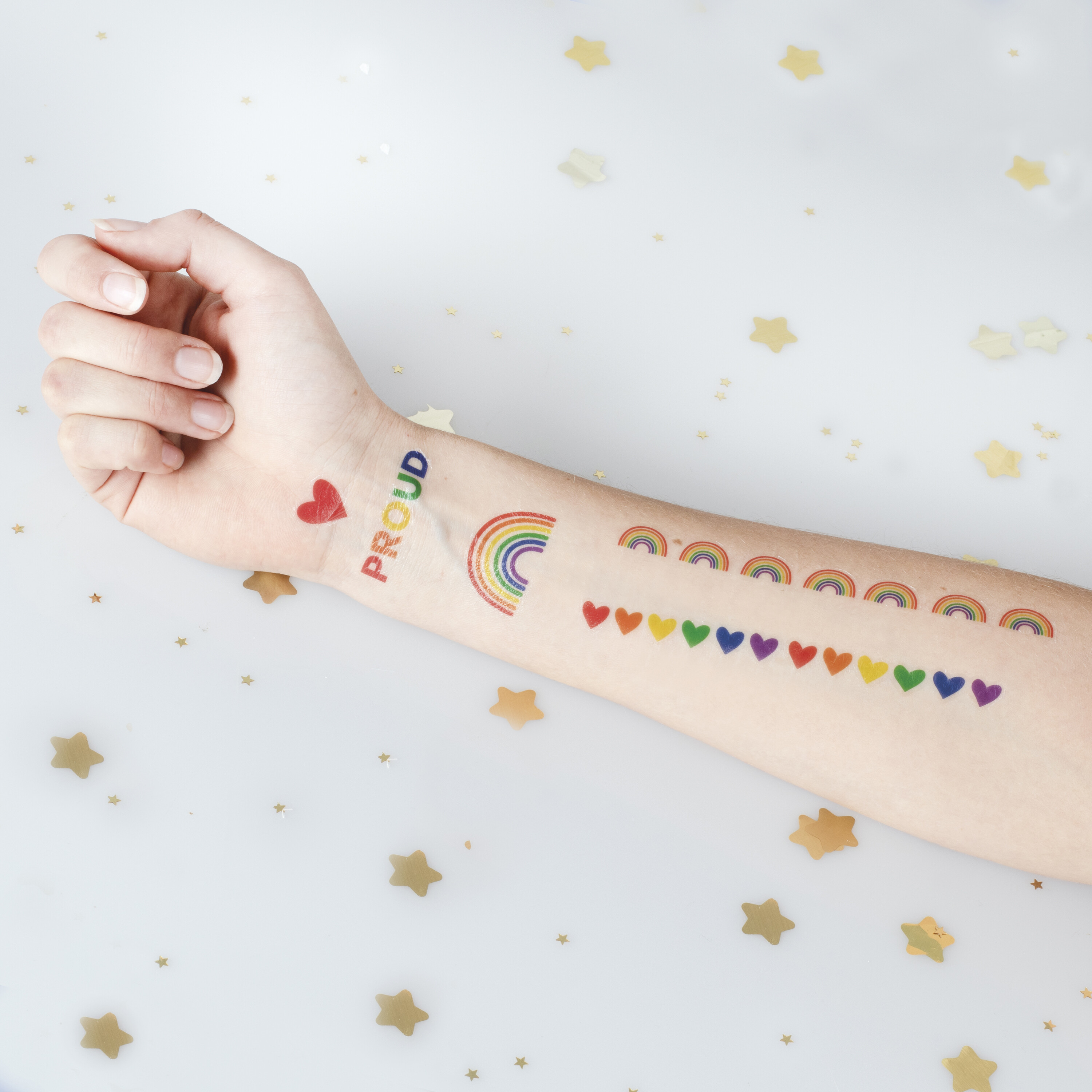 Rainbow Temporary Tattoos Pride