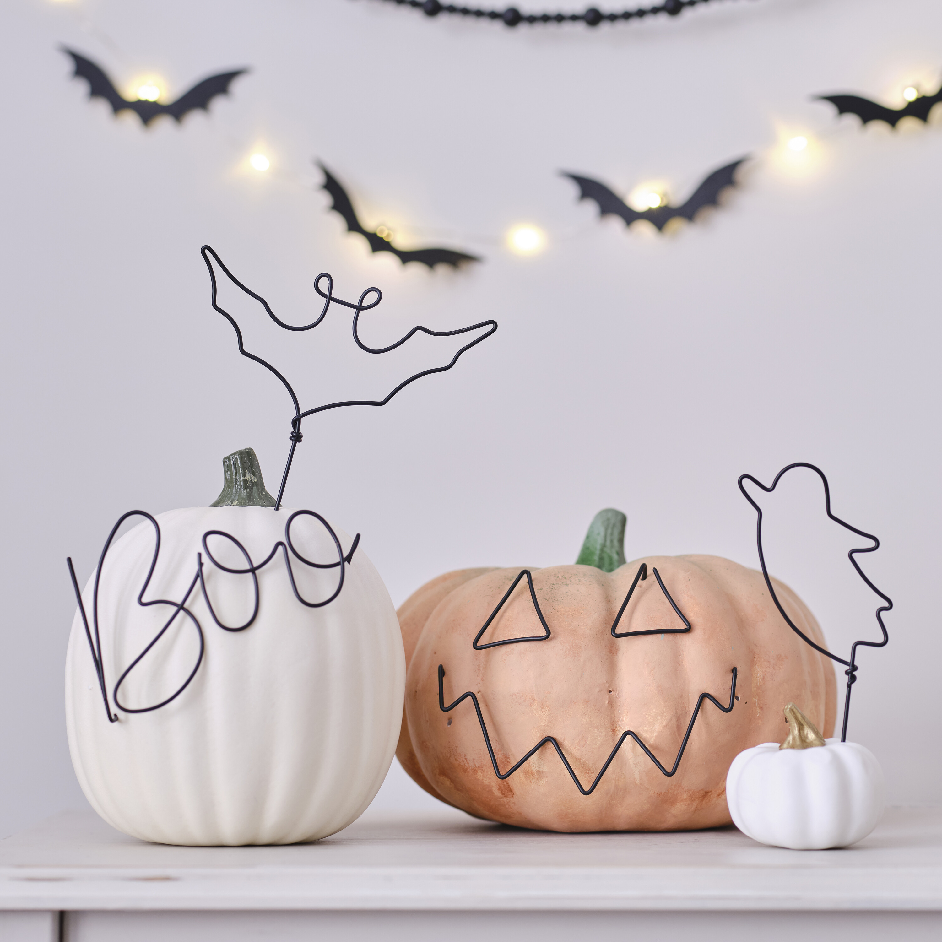 Halloween Wire Pumpkin Decorations Ginger Ray