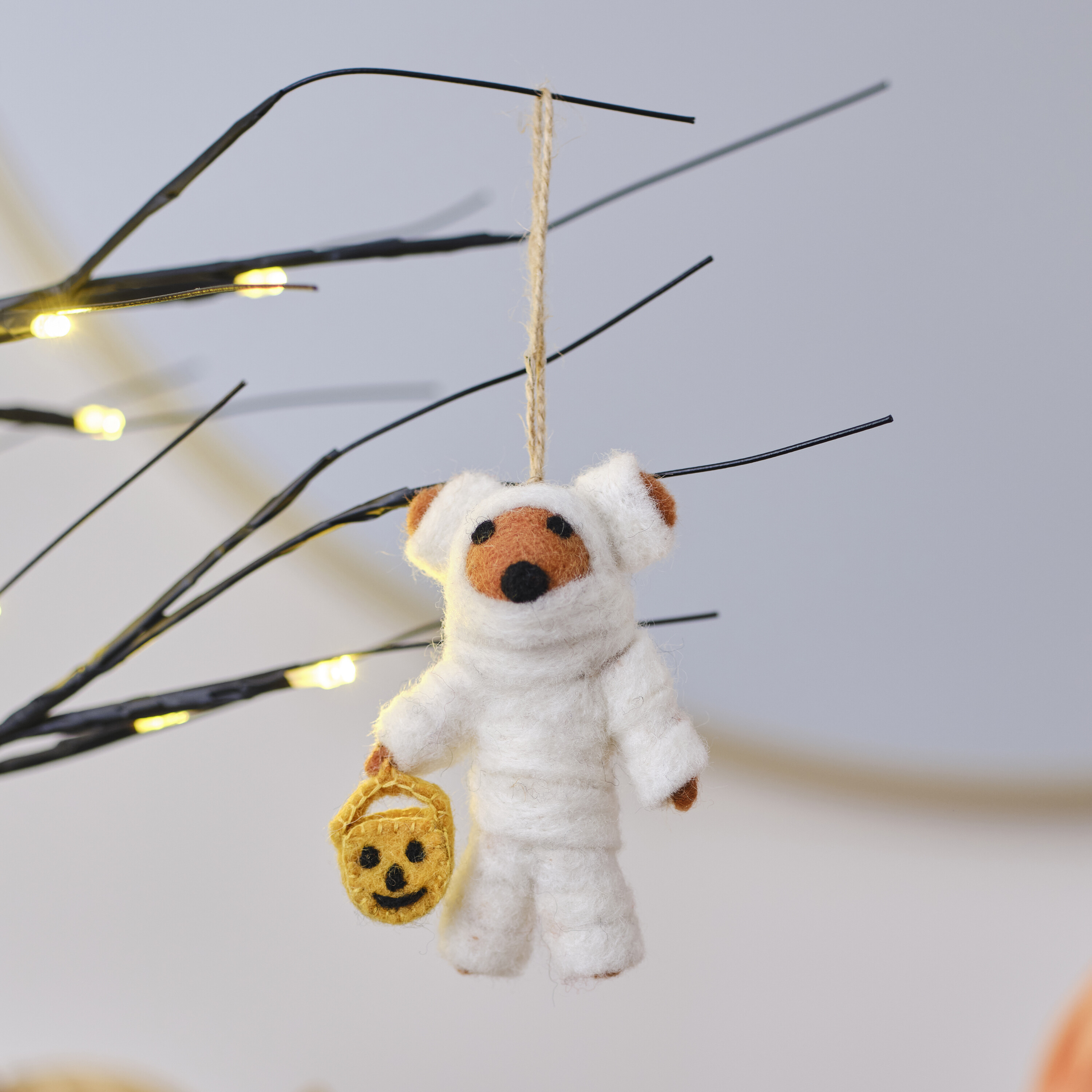 Felt Mummy Bear Hanging Halloween Tree Decoration | Ginger Ray