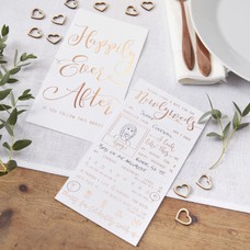 Ginger Ray Beautiful Botanics Advice For The Happy Couple-10 Cards Wedding Table 