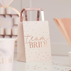 Ginger Ray Pink and Rose Gold Foiled Team Bride Hen Party Paper Cups Team Bride 8 Pack 