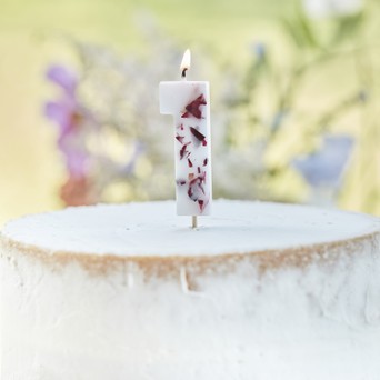 Pastel Ginger Ray Multi Coloured Stripe Birthday Cake Designer Candles 24 Pack 