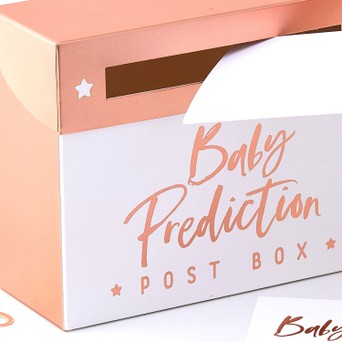 Gift Baby Shower Game,1 box 20 Cards UK Oh Baby Prediction Cards & Post Box Set 