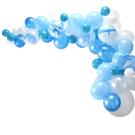 Blue balloon online arch