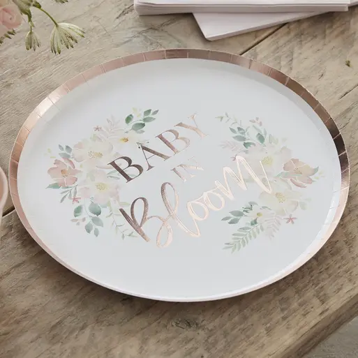 Baby paper plates discount