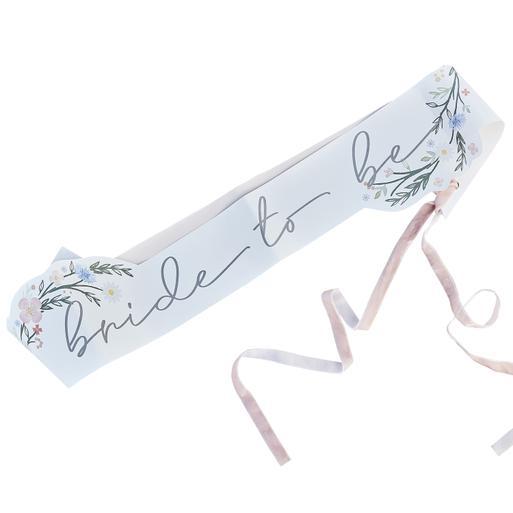 Boho Floral Bride to Be Sash Ginger Ray