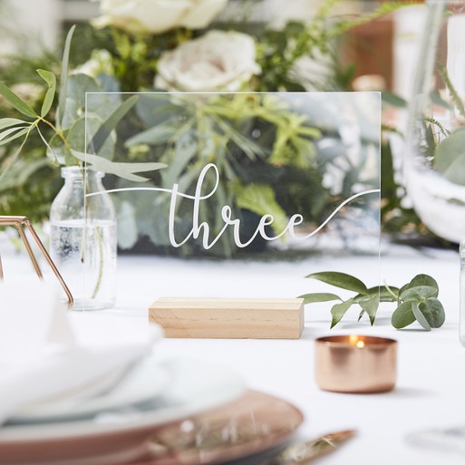 Acrylic table numbers sale