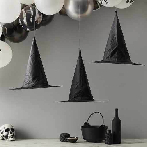 Hanging store witch hats