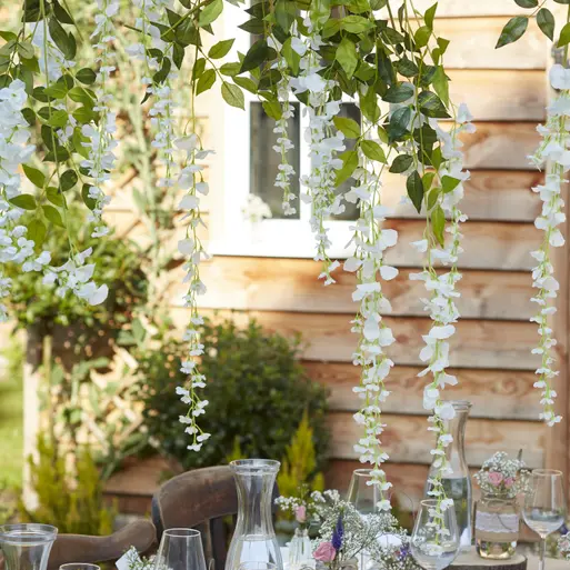 White wisteria wedding 2025
