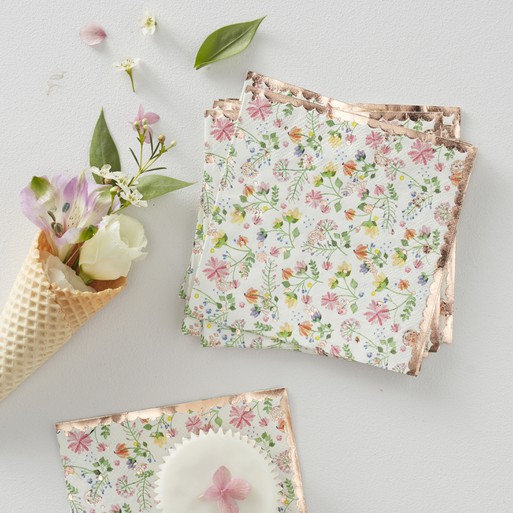 Rose gold napkin sales