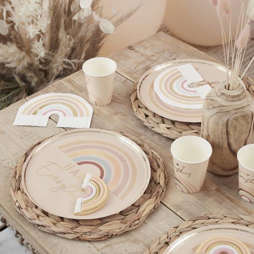 Rustic hot sale disposable tableware