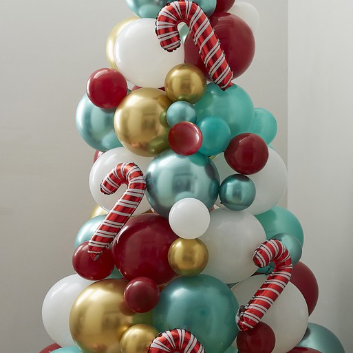 Candy Christmas Tree - Candy Cane Balloon Xmas Tree | Ginger Ray