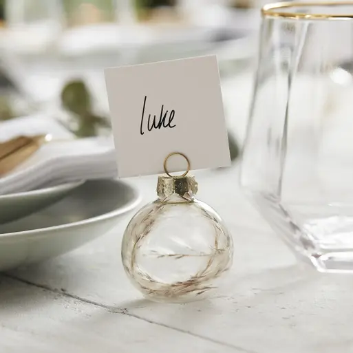 Christmas table shop name holders