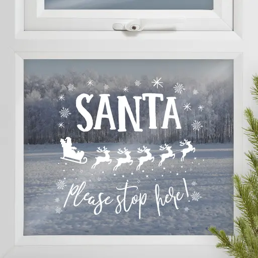 Funny christmas window clings Clearance