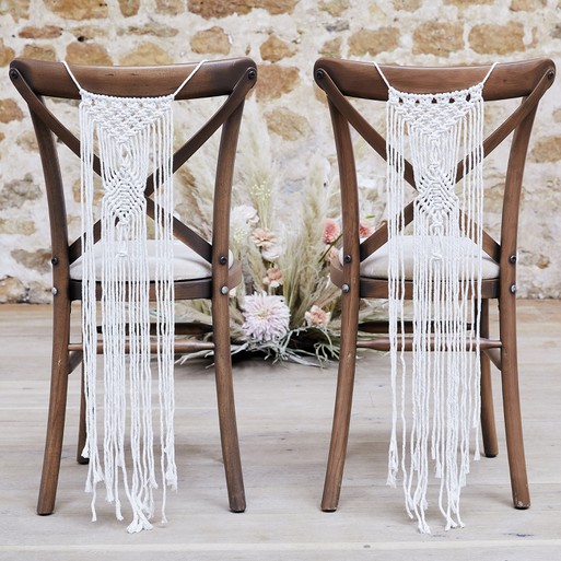 Wedding chair decorations on sale