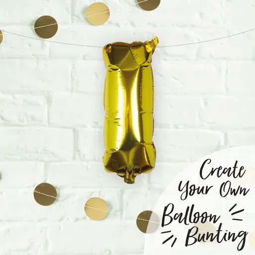 Gold Foil Letter I Balloon Pick and Mix Ginger Ray