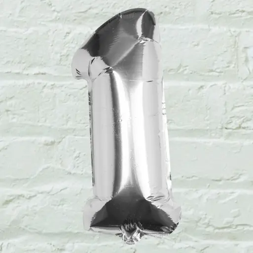 Silver 1 balloon sales