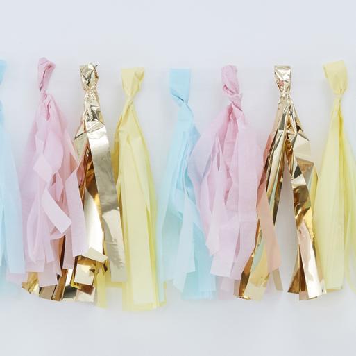 Gold Pastel Tassel Garland Party Decoration Ginger Ray Ginger