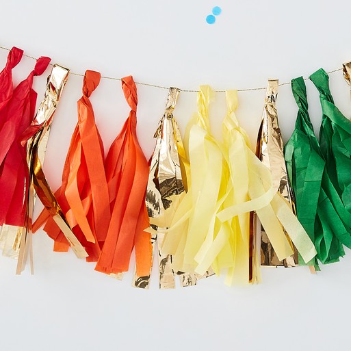 Gold hotsell tassel bunting