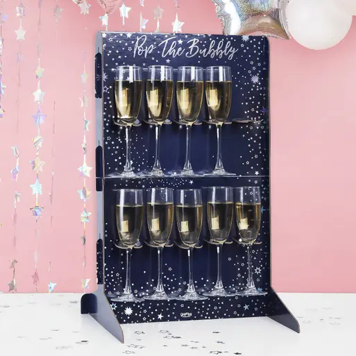 Prosecco glass stand outlet