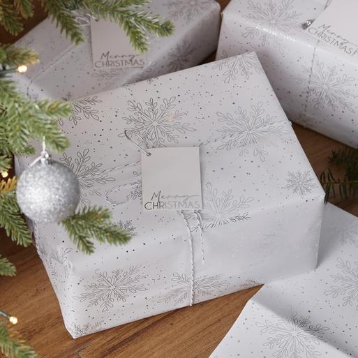 Silver christmas wrap Clearance