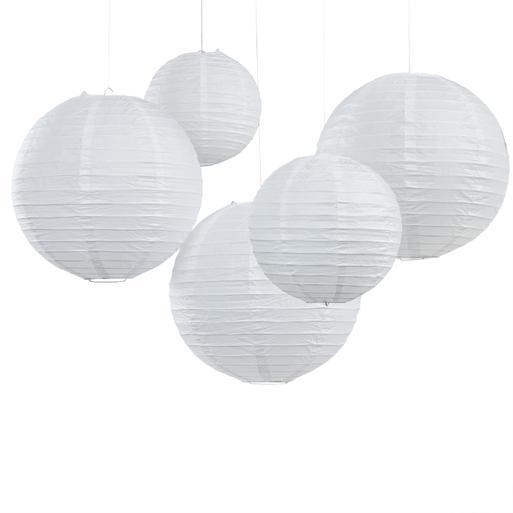White outlet hanging lanterns