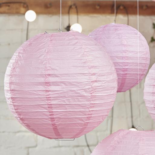 Pink outlet paper lampshade