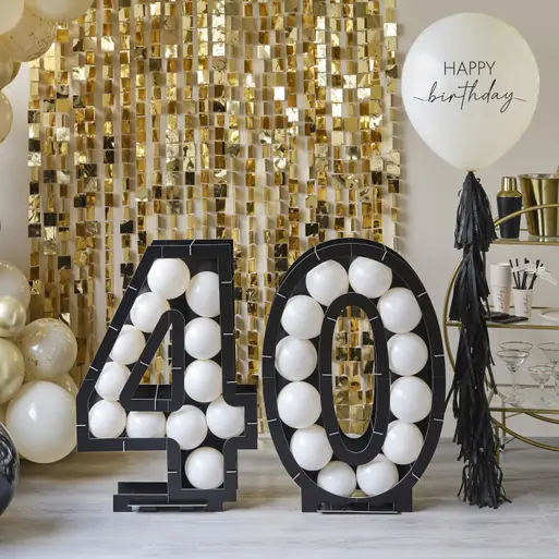 40th birthday balloon decorations 2025