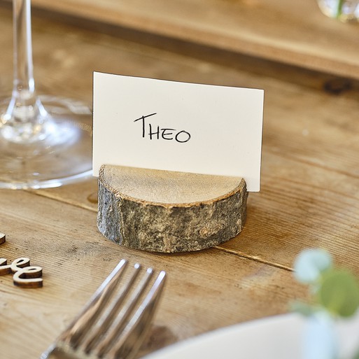 Wooden Wedding Place Card Holder Ginger Ray
