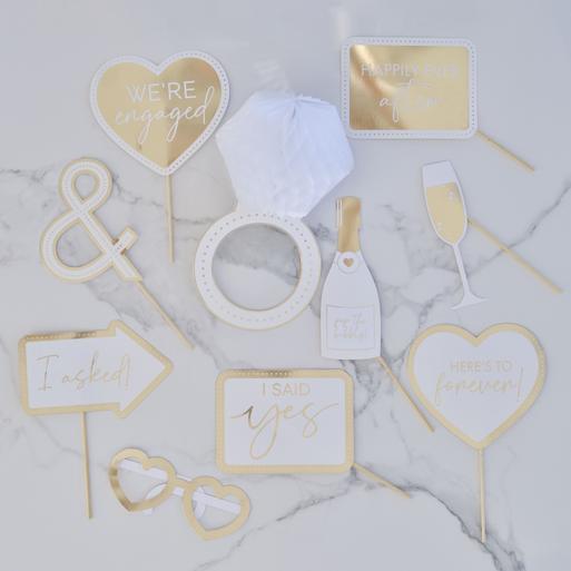 Engagement photo booth props sale