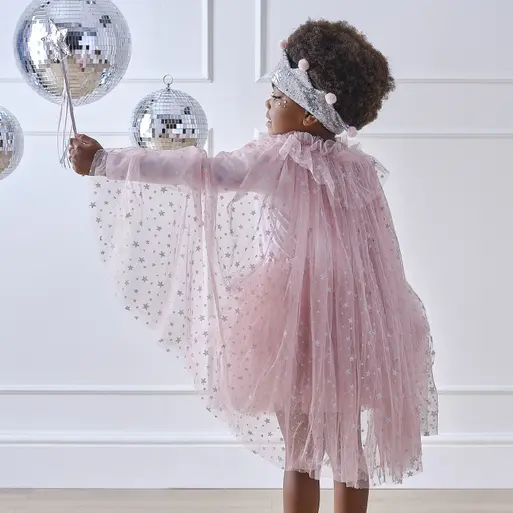 Pink lace cape shop