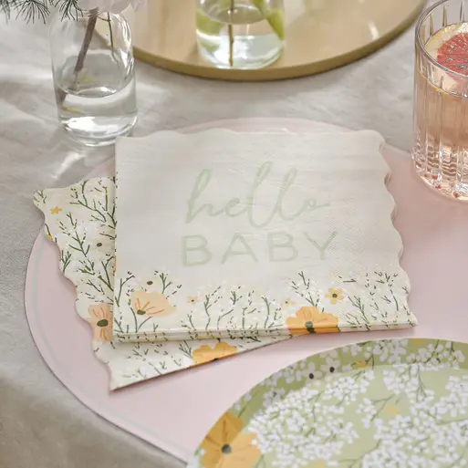 Baby outlet shower napkins
