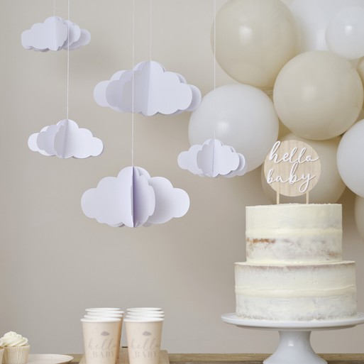 Cloud themed baby shower clearance