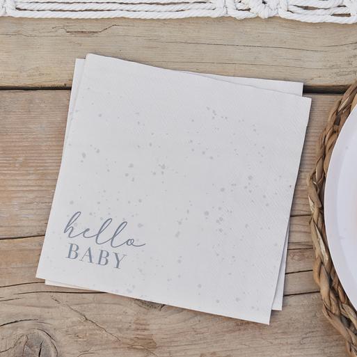 Baby store shower serviettes