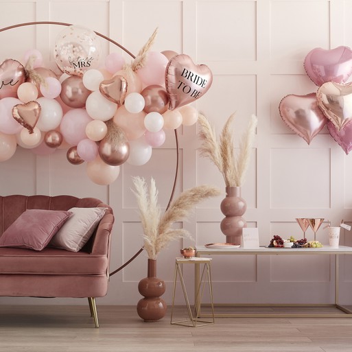 Gold discount bride balloons
