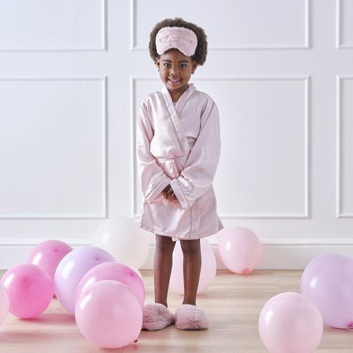 Pink satin sales dressing gown uk
