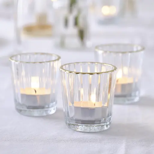 Glass lamp on sale candle holder