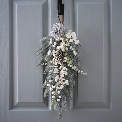 Christmas on sale door swag