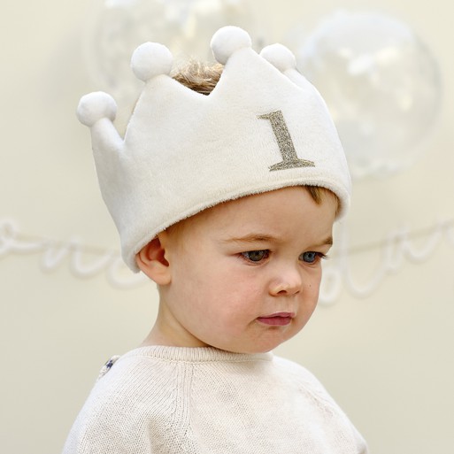 How to make a first birthday crown online