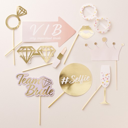 Hens photo booth props deals