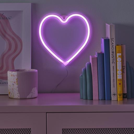 Led heart top wall light