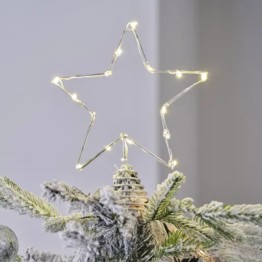 Silver light christmas tree clearance