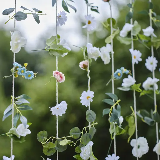 Hanging flower wedding backdrop sale