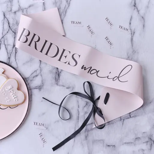 Bridesmaid sash best sale