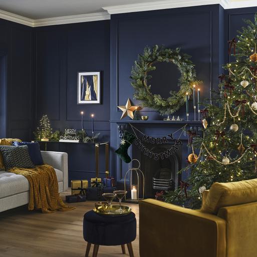 Navy cheap christmas decorations